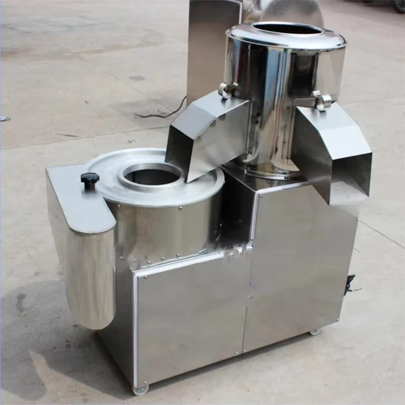 Electric French Fries Potato Chips Cutting Machine Potato Sweet Potato Cassava Papaya Washing Peeling and Slicing Machine