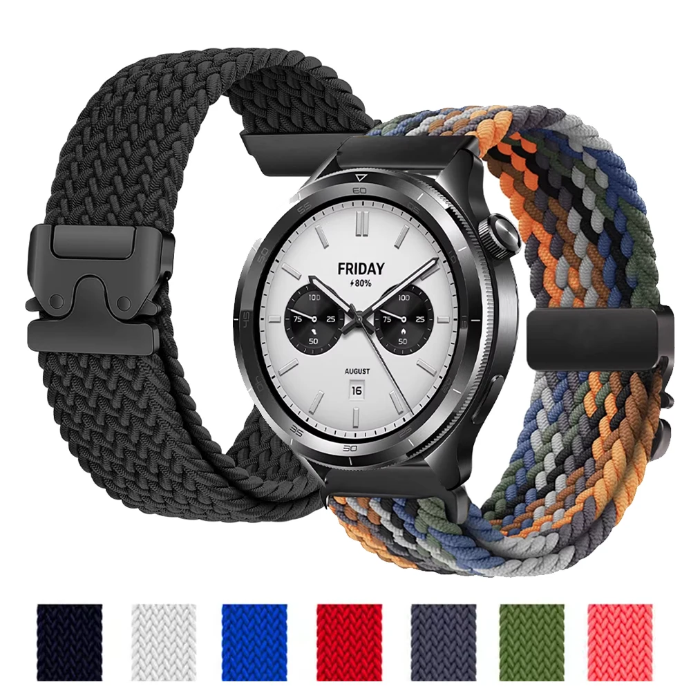 Für Xiaomi uhr S4 S3 S2 S1 Aktive Strap Fallschirm Geflochtene Armband correa für Xiaomi uhr Farbe 2 Farbe Sport band 18mm 22mm