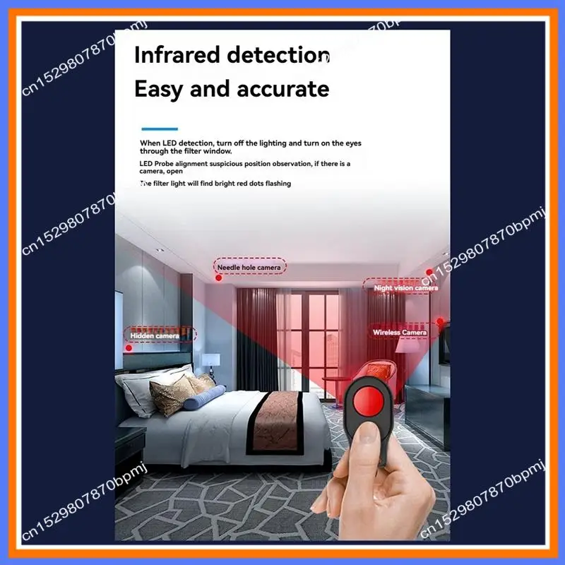 BAAE Anti-Theft   LED IR Alarm For Hotel, Rental, Outdoor Travel Anti Candid Camera Security Device