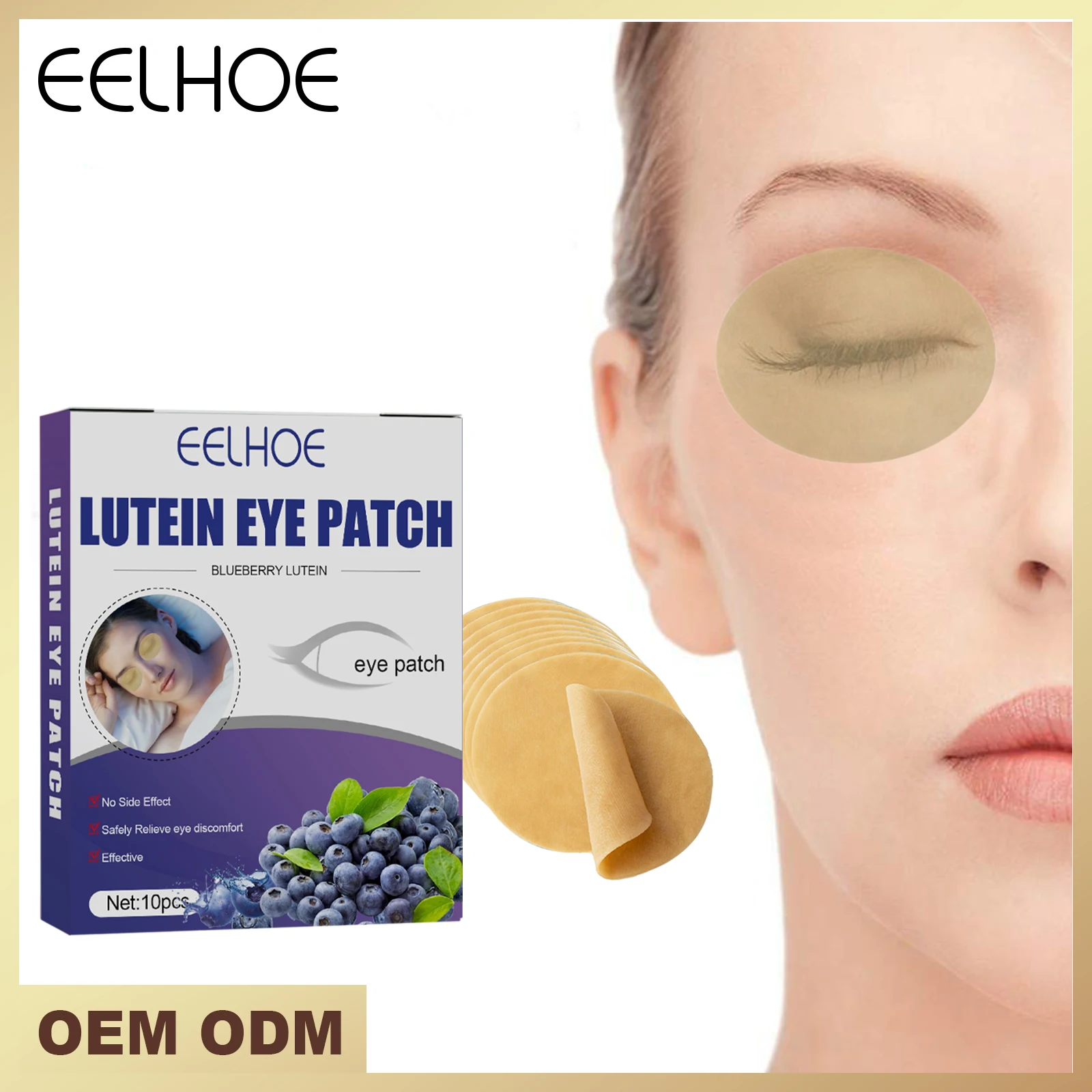 Blueberry Lutein Eye Care Patch - Relieves Eye Fatigue, Cold Compress for Sleep