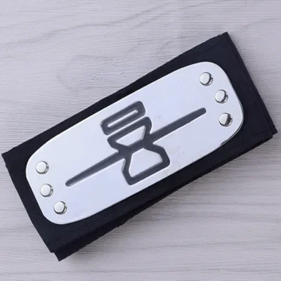 Bandai Naruto Sasuke Stirnband, Rebell Ninja Konoha, schützendes Stirnband, Kakashi Bandana, Cosplay, Anime, Kostümzubehör, Geschenk, Spielzeug