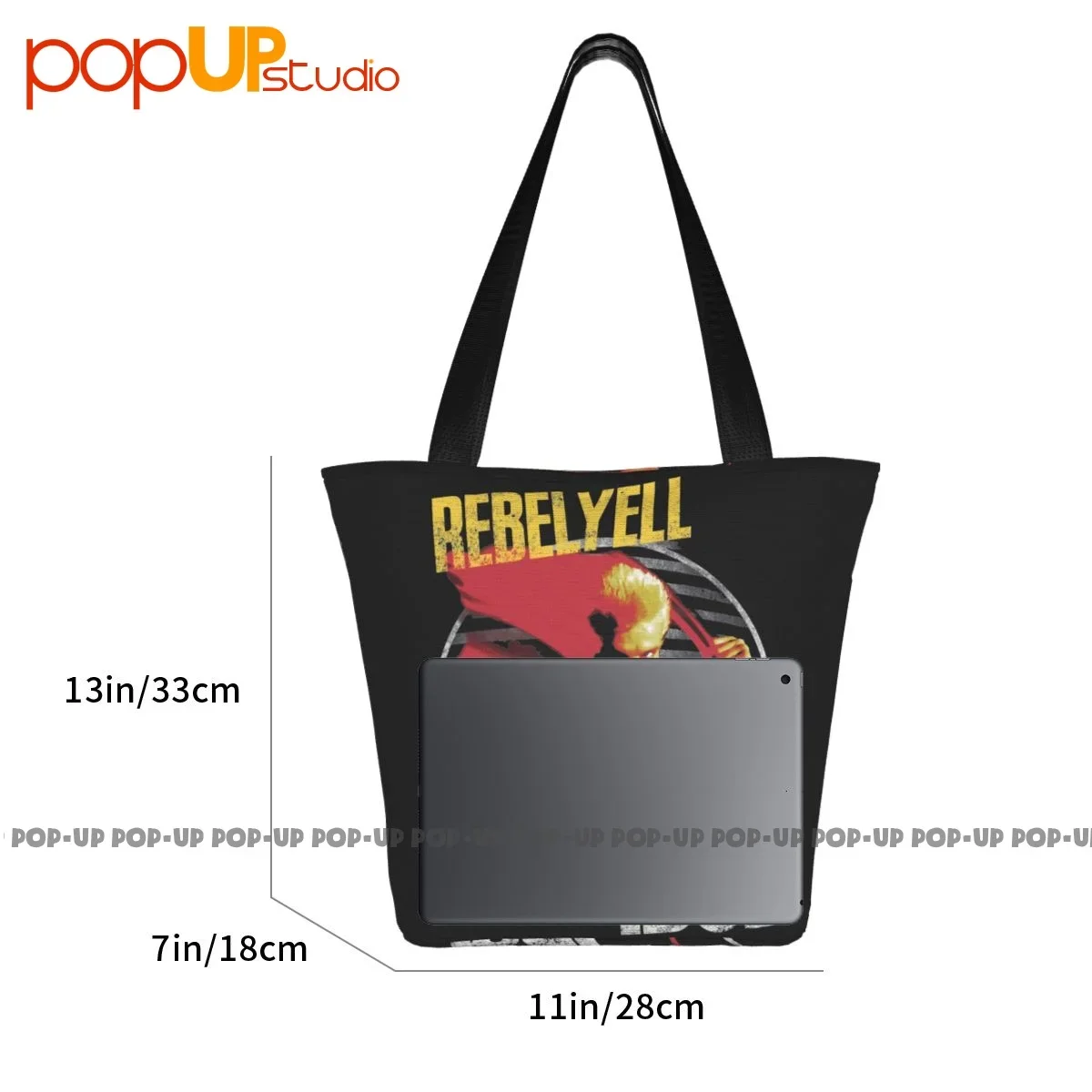 Billy Idol Retro Handbags All-Match Shopping Bag Grocery Bag