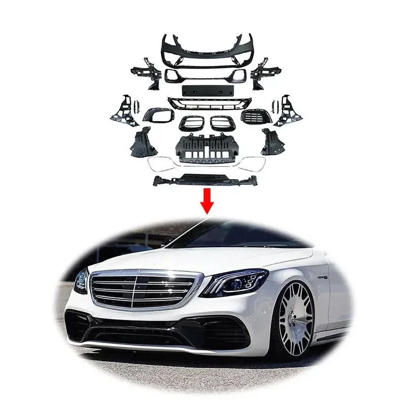 

S63 AMG w222 auto parts front bumper mercedes w222 2014 S class to 2020 new w222 S63 body kit