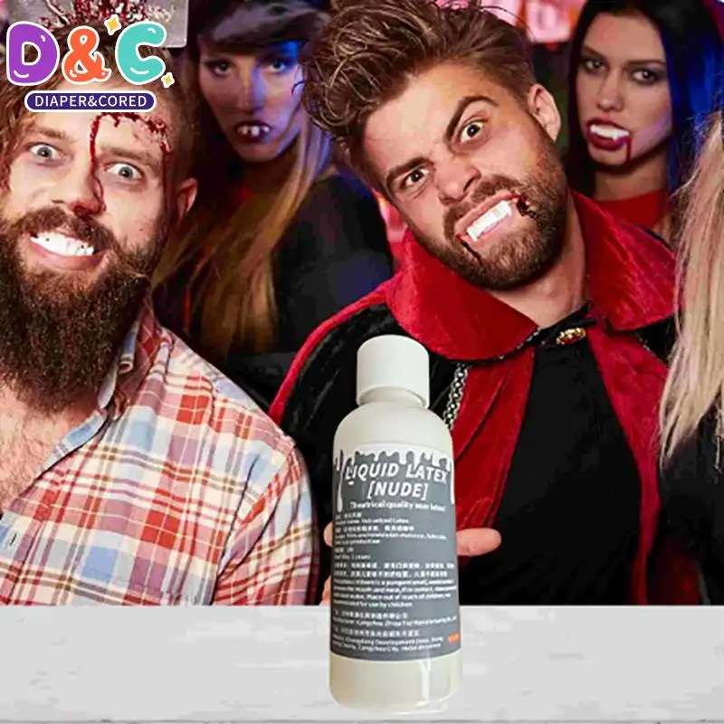 

Набор для макияжа на Хэллоуин, набор для макияжа из латекса, жидкий латекс для макияжа на Хэллоуин, латексные шрамы, латексный макияж для пожилых людей