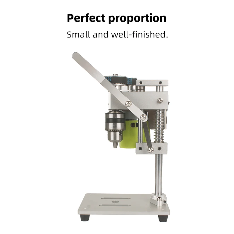 Imagem -03 - Mini Bancada Drill Press Máquina de Perfuração de Bancada Portátil Mini Bancada Faça Você Mesmo Wood Metal Electric Bench Drill Stand