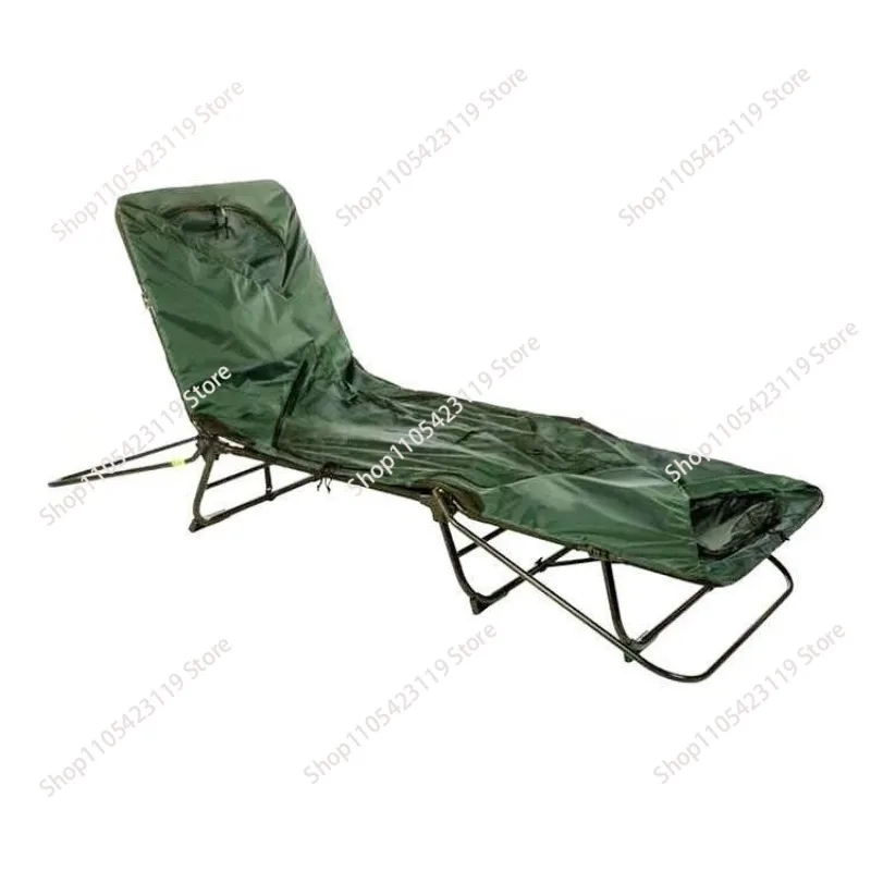 Single 1 Person Sleeping Folding Double Layer Grade Fabric Off Ground Camping Cot Tent