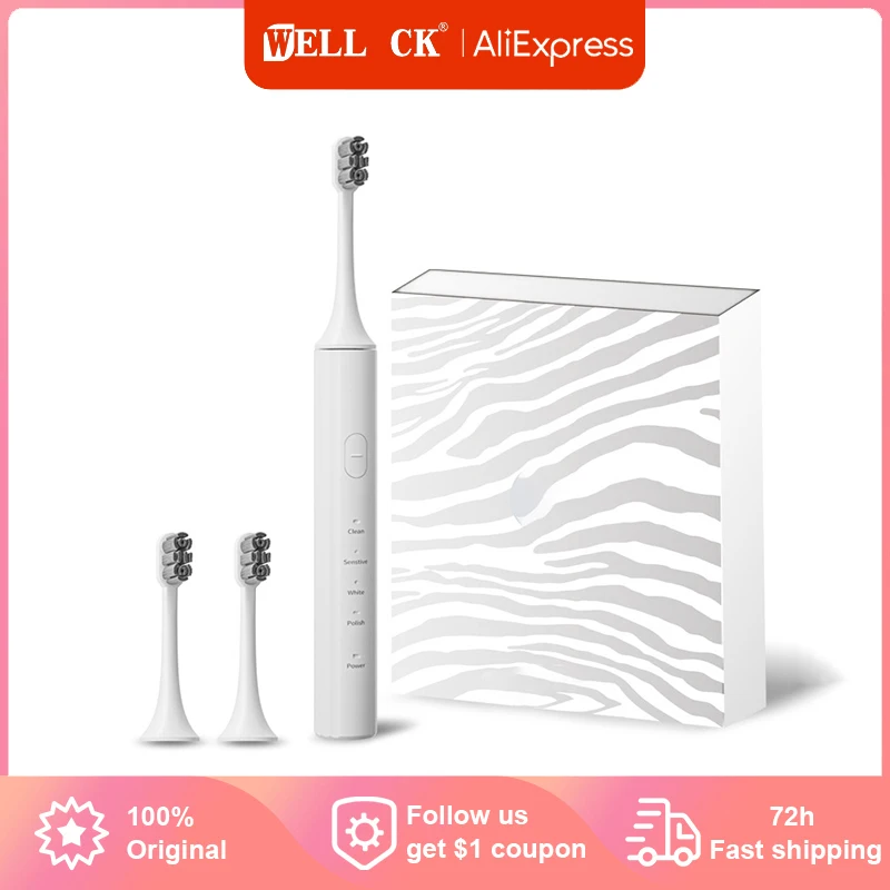 2022 Fashion Ancient Greek  Electric Toothbrushes for Adults Smart Rechargeable Whitening Toothbrush Waterproof Brush Head