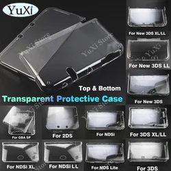 Clear Crystal Protective Case For Nintend NDS Lite NDSi XL LL Plastic Hard Shell Skin Case Cover For 2DS New 3DS XL LL GBA SP