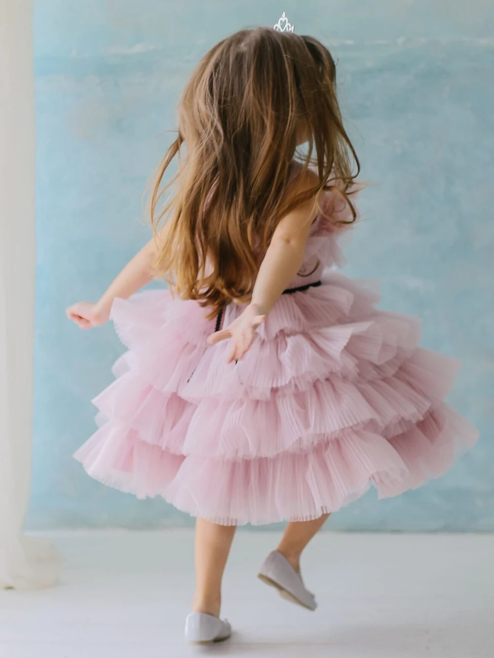 Dress for Girl 1-14 Yrs Summer Puffy New Birthday Princess Dress Ruffles Elegant Children Casual Vestidos Flower Girl Dress