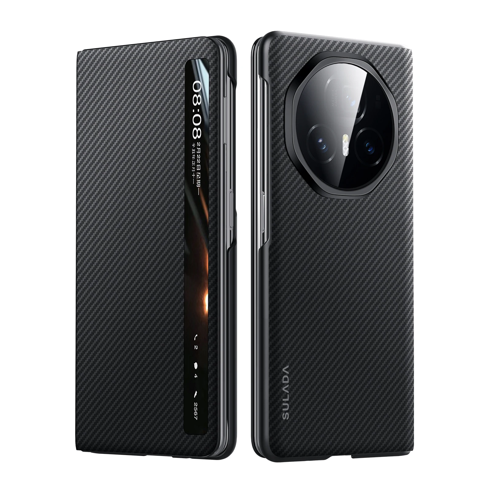 

Luxury Carbon Fiber Pattern Phone Cover for Honor Magic V3 VS3 Case Full Protection