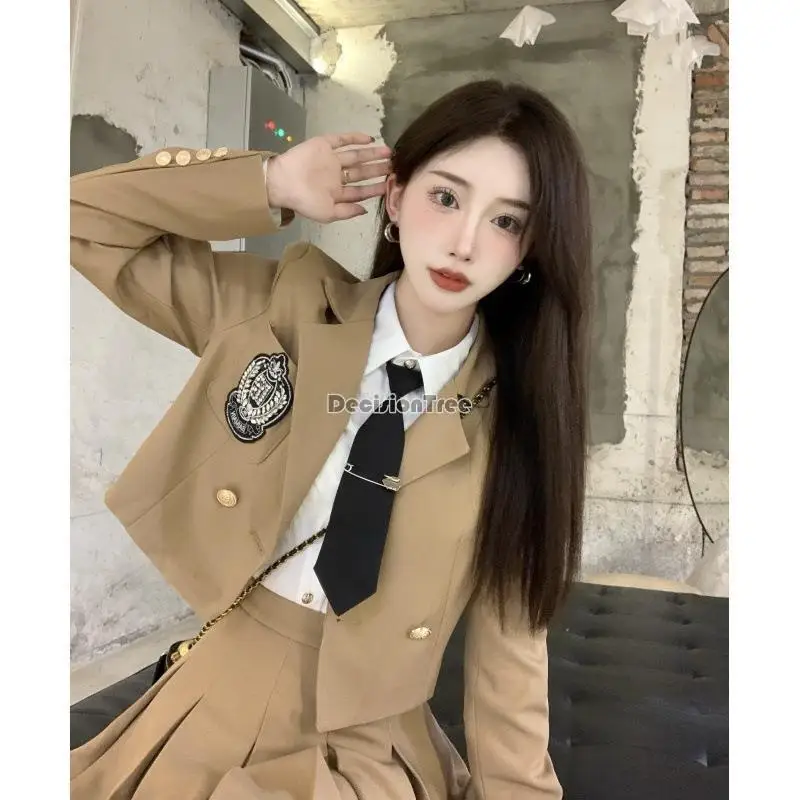 2024 new korea japan style improved jk sweet cool  tyle sexy jk suit fashion girl college school style uniform daily suit q11