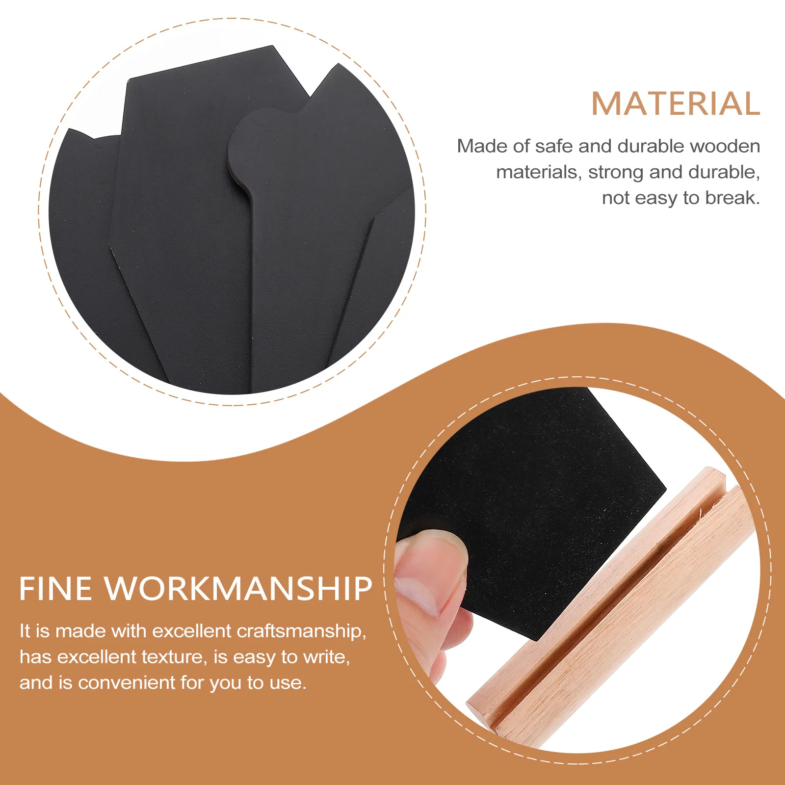 Tableau noir en pierre tombale de pâques, 4 pièces, planche à messages en forme de cercueil, signes décoratifs en bois, tableau d'écriture pour mémo de fête, cercueil en bois