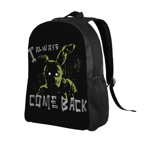 Imagen 2 del producto Mochila Springtrap FNAF At Freddys, mochilas universitarias de poliéster para jóvenes, mochilas escolares suaves Kawaii, mochila