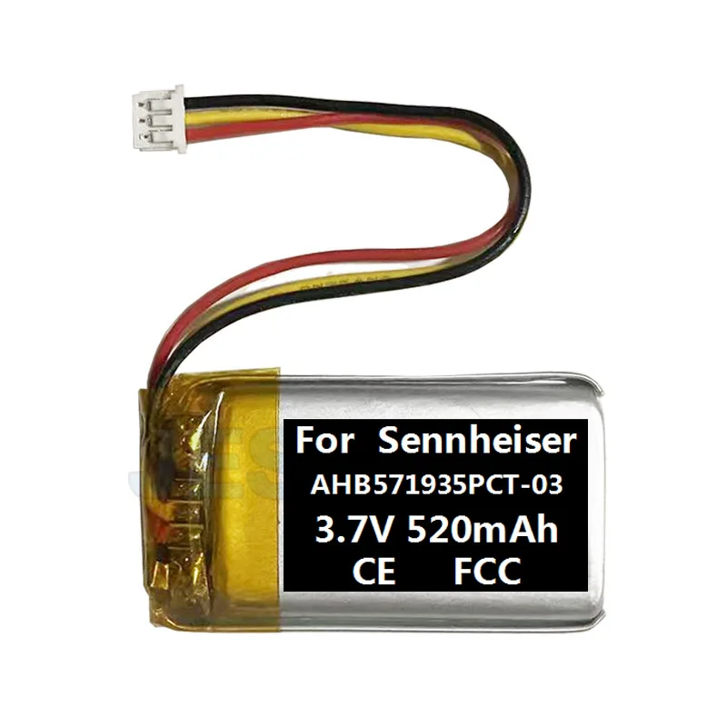 520mAh AHB571935PCT-03 BAP 800 Battery For Sennheiser Flex RS 5000 Set 880 RS5000 Set880 Headset Headphone