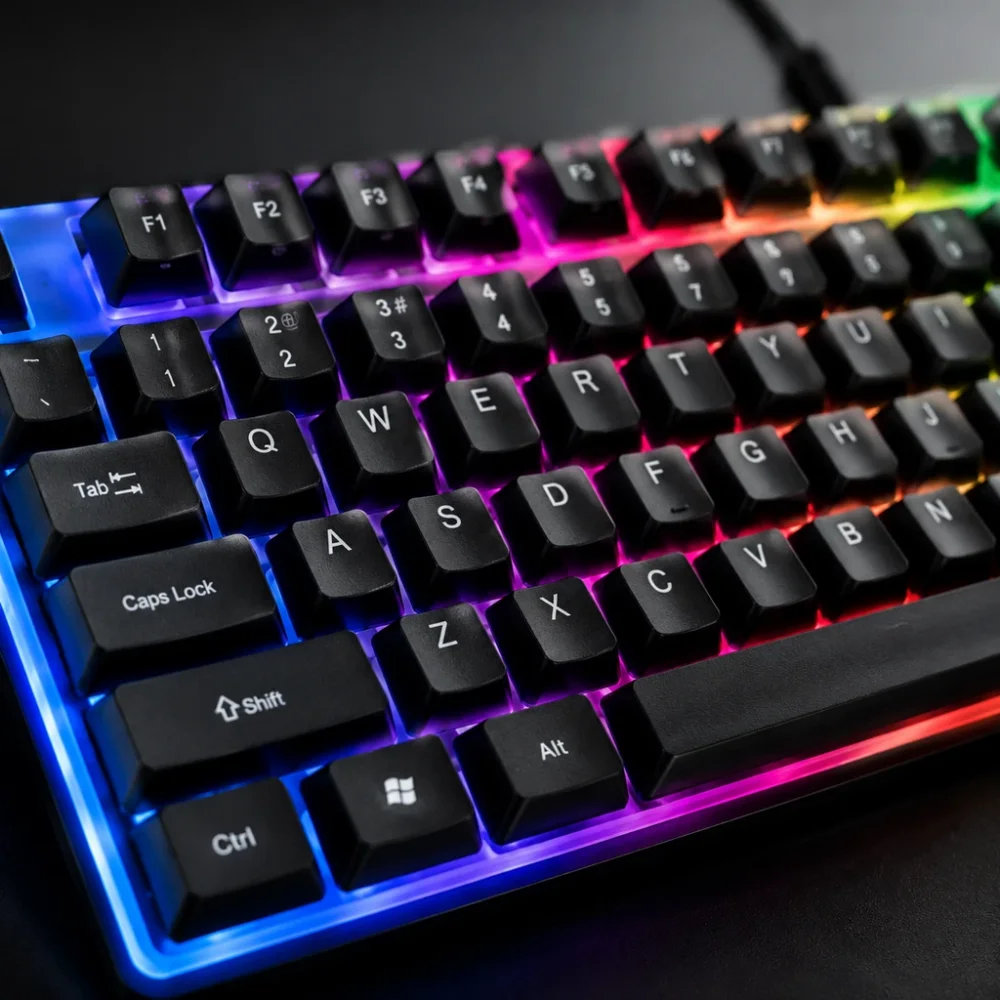 RGBバックライトキーボード、有線104キーメカニカル風キー - Gaming Keyboard Mouse And Headset Combo のレビューと価格