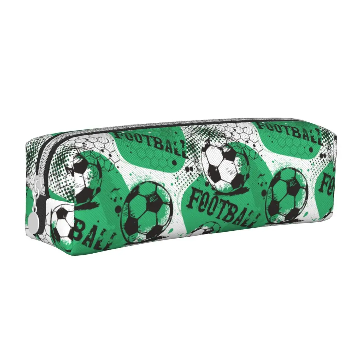 Soccer Pencil Case Football Balls Sports Pen Holder Bag Girls Boys Big Capacity Office Gifts Pencil Pouch