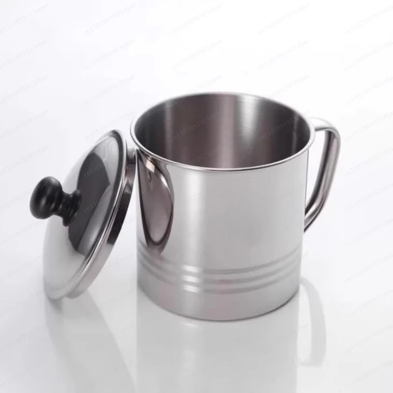 Non-Magnetic Stainless Steel Mug, Child Cup / Small Tea cup / Toddler CUp, with Lid / cuP Rinse CUP, Office Use
