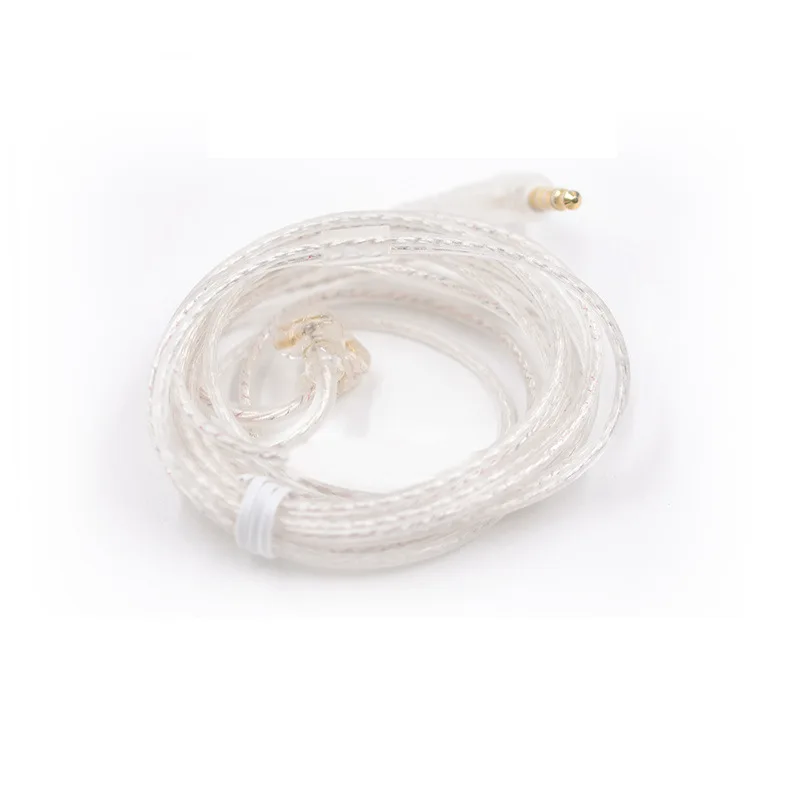

Double parallel silver-plated, upgrade cable 0.75MM gold-plated pin HIFI fever earphone, with microphone replacement cable.