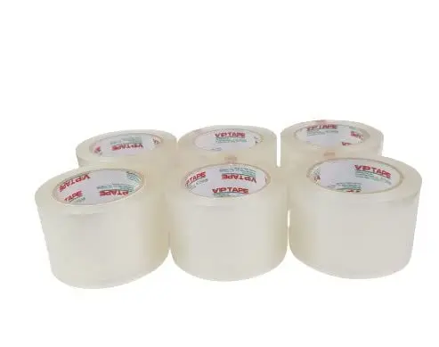 

TAPE Industrial Packaging Tape, 2 Inch x 110 Yards, Thickness 2.0 Mil, Clear, 6 Rolls.