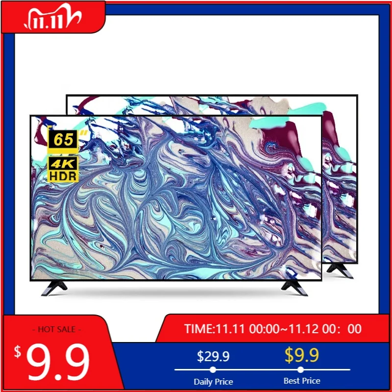 

STLF Индивидуальный продвинутый оптовый 65-дюймовый плоский экран Android TV Smart TV Set 4K