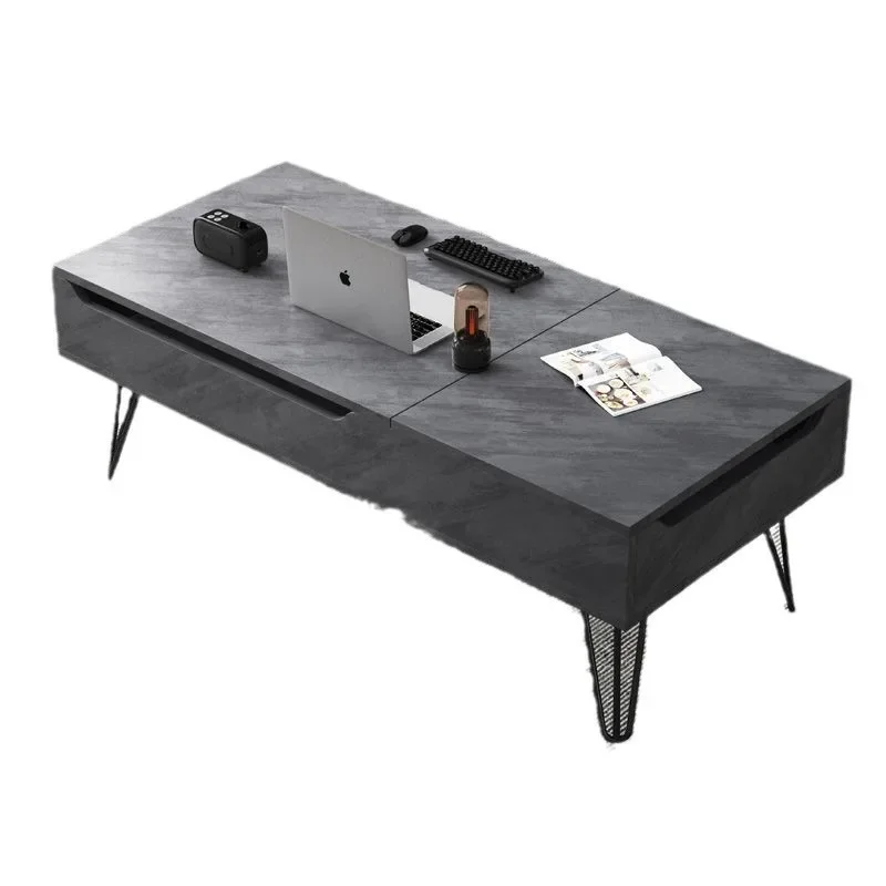 Multifunctional coffee table dining table, dual-purpose small apartment, simple Nordic style living room for home use