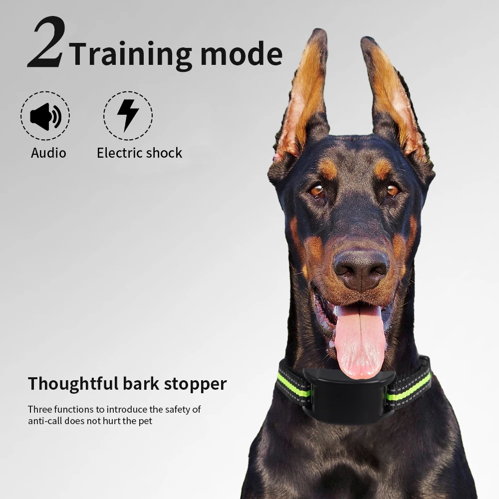 Automatisches Anti-Bell-Halsband fr Hunde, Elektrisches  Ultraschall-Bellstopper-Halsband, Schock-Halsband, Hundezaun,  Bellstopp-Gert - AliExpress 15