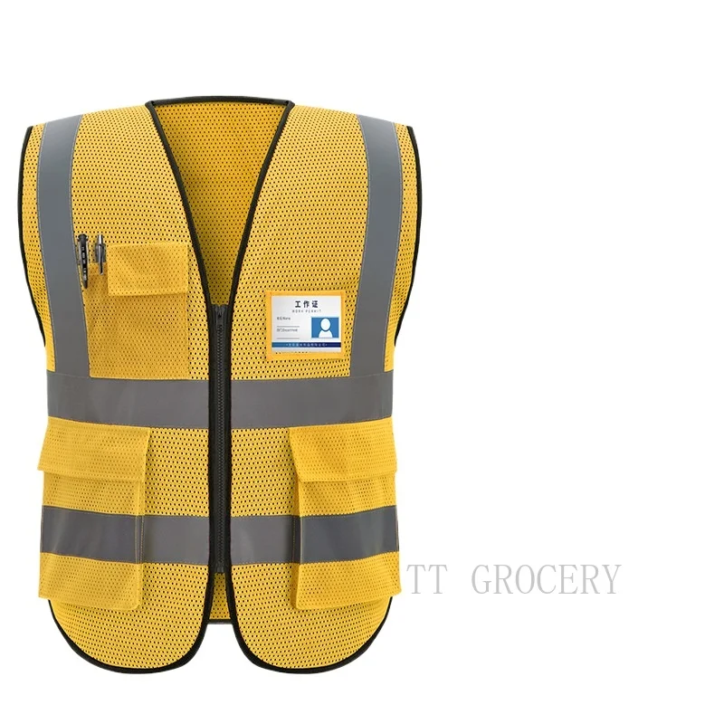 High Visibility Reflective Vest Working Clothes Motorcycle Cycling Sports Outdoor Reflective Safety Clothing Reflective Jacket