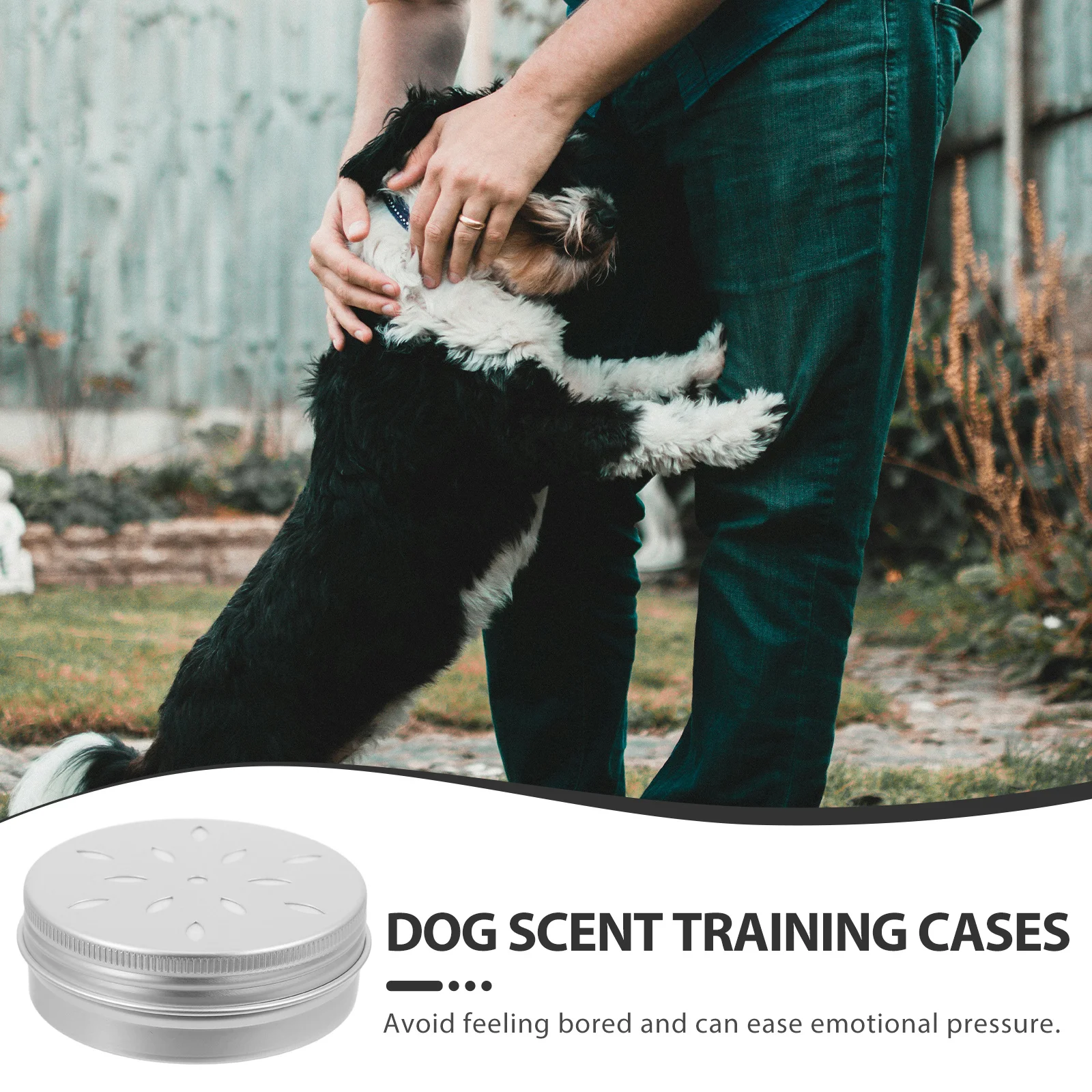 

Dog Scent Training Container 10Pcs Reusable Metal Tins Holder for Scent Work Detection Training Tools Canine Education Equipment