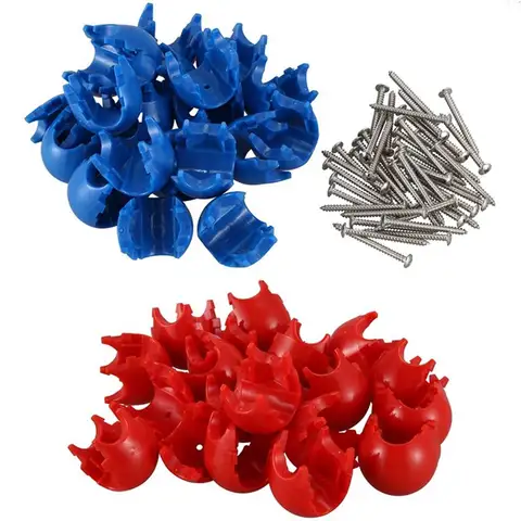 Connecteurs en plastique pour filet de corde d'escalade L71A, 20 pièces, accessoires d'escalade pour balançoire de divertissement en plein air, pièces de corde d'escalade