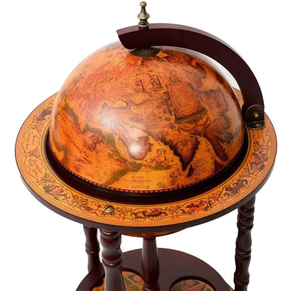 خزانة النبيذ، 17 رف نبيذ بعجلات، حامل بار النبيذ الإيطالي في القرن السادس عشر