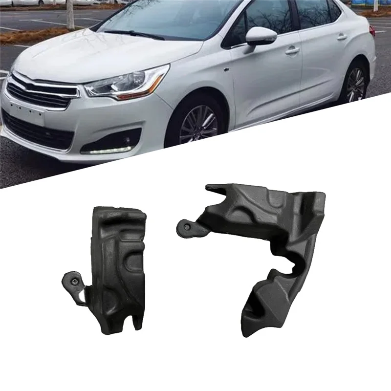 

ABHX-1Pair Front Hood Foam Gasket Seal For Citroen C4L 2012-2016 9676576080 9676575980 Engine Room Cover Buffer Cotton Sponge