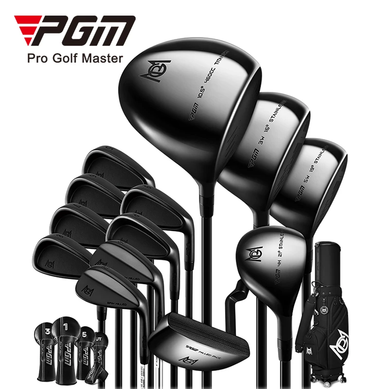 

PGM MTG062 Golf clubs set complete set right handed men Full 13 clubs with Wedge black golf club set