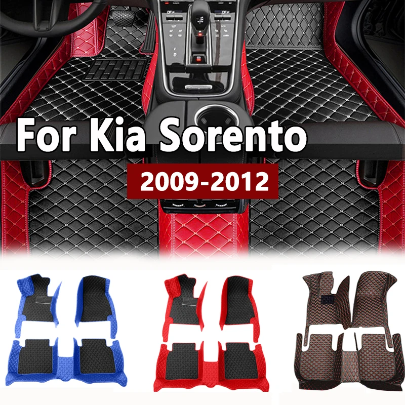 Car Floor Mats For Kia Sorento（Five Seats）2009 2010 2011 2012 Customauto Foot Pads Automobile Carpet Cover interior accessories