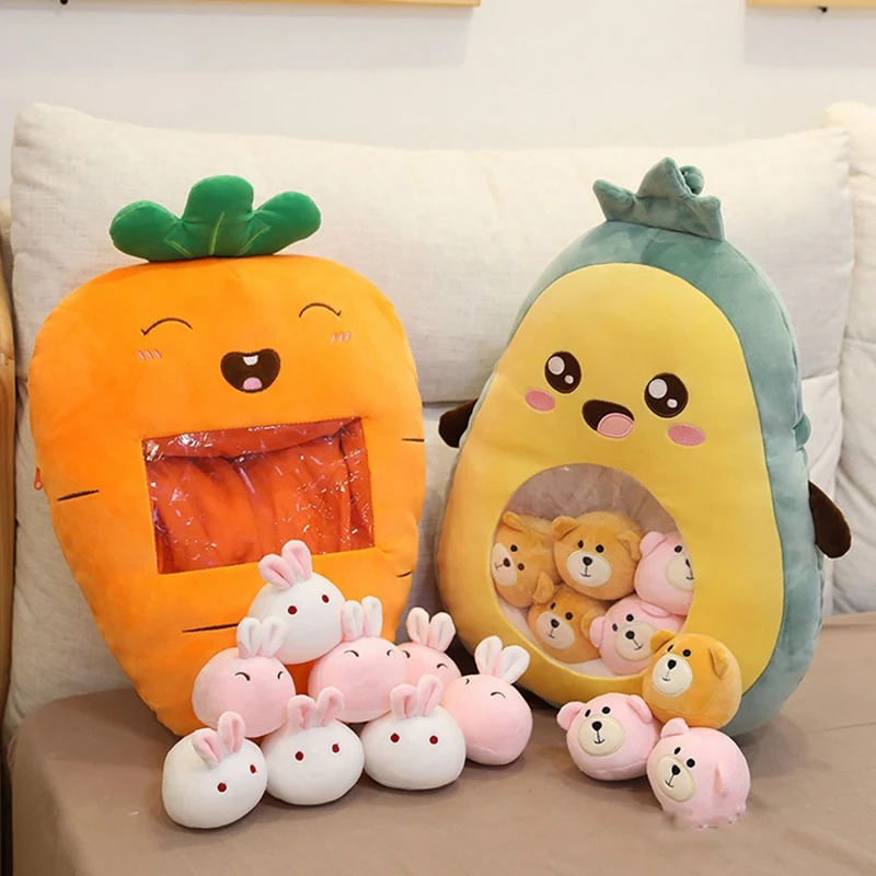 Plush Toy Mini Fruit Bag Pillow Nap Plush Gift