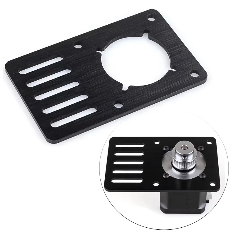 Opensource Nema23 Stepper Motor Mount Plate Aluminum Motor mounting plate precise cnc machining plate for V-Slot 3D Printer CNC