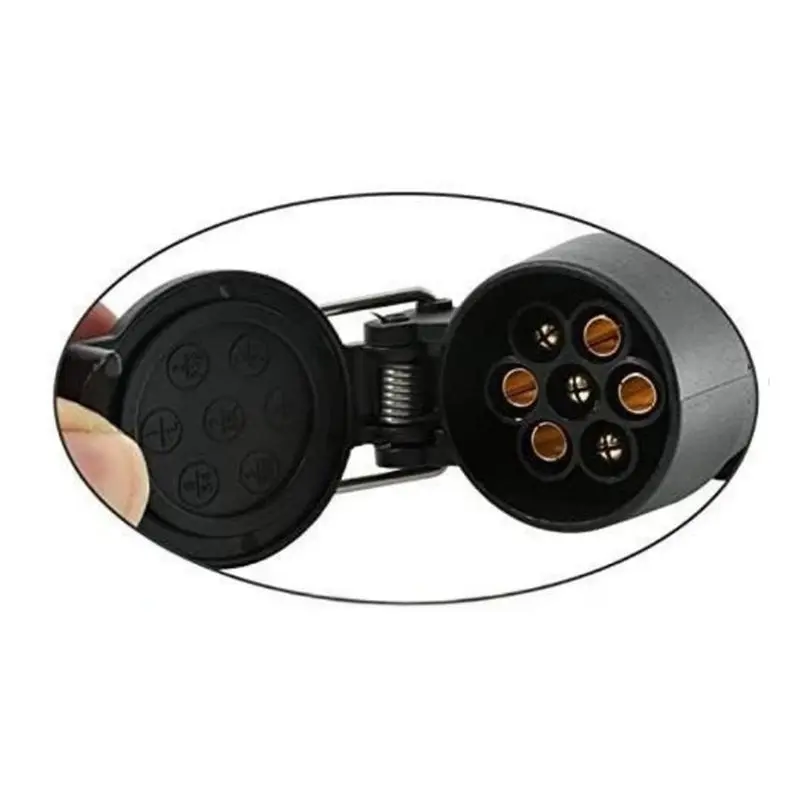 US 4 Way Flat Trailer Light Adapter Car Trailer Light Converter Splitter EU 7 Way Round Connector Car Accessories-X59A