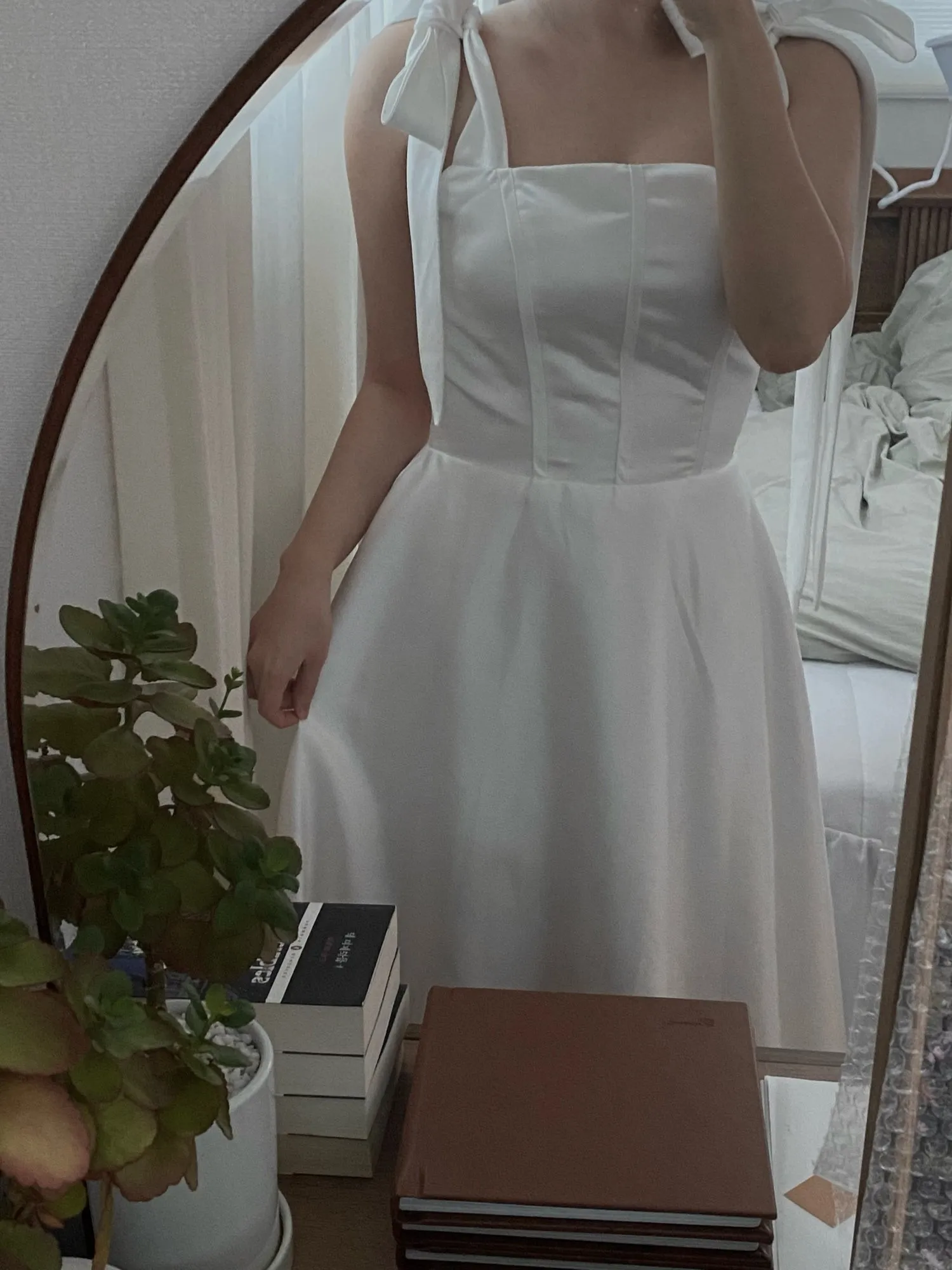 Vestido De Novia con tirantes finos, traje De satén con cuello cuadrado, longitud hasta el suelo, Estilo Vintage, Simple y dulce