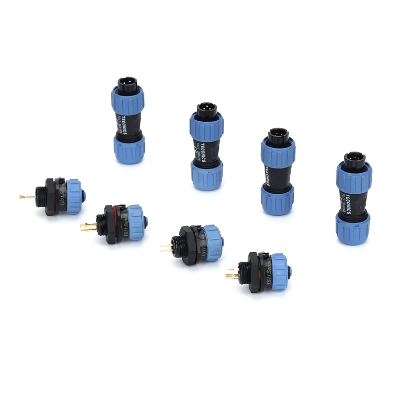 

IP68 waterproof connector SP11/TS11-2-3-4-5 core waterproof aviation plug connector with rear nut socket