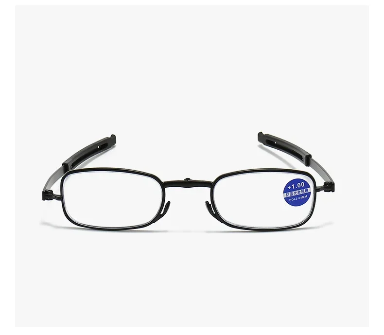 1,5 2,0 2,5 Faltbare Teleskop Presbyopie Brille Tragbare Tasche Anti Blaues Licht Gläser Lesebrille Männer Neutral – Detail 10