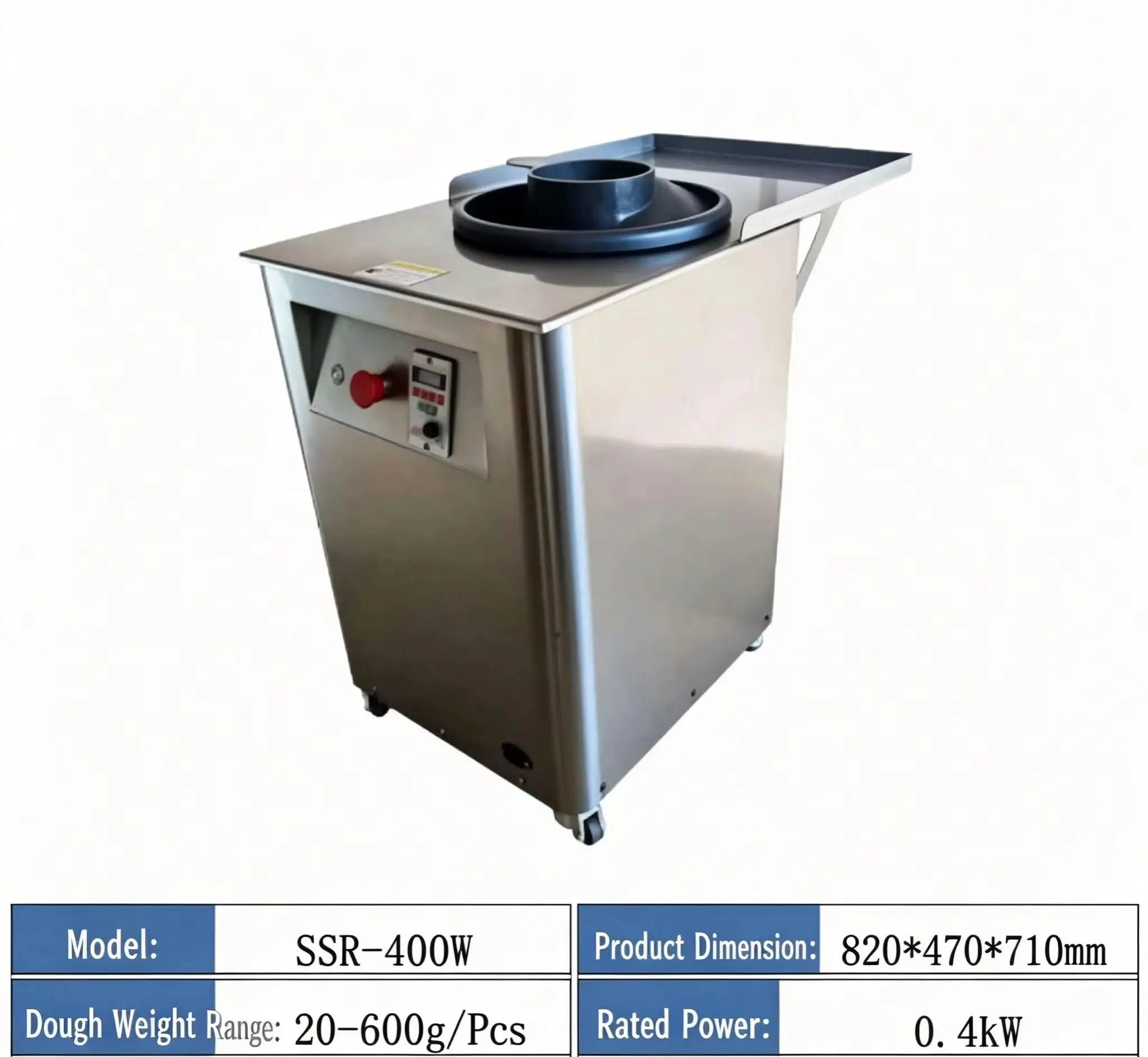 Automatic Dough Rounder Machine 10 To 900g 304 Stainless Steel Pizza Bread Dough Ball Making Bakery Equipment