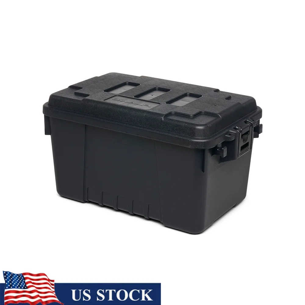 

Прочный запираемый ящик для хранения, 14 галлонов, сверхпрочный устойчивый к атмосферным воздействиям пластиковый багажник с колесами и точками крепления, для использования на открытом воздухе