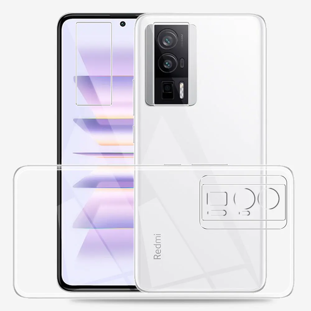 For Redmi K60 Case Ultra Thin Clear Silicone Soft TPU Phone Back Case Cover For Redmi K60 Pro Coque For Redmi K60 K60e Fundas