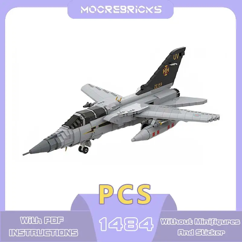 Aviation Equipment Panavia Tornado ADV F.3 Building Blocks Model Military Combat Plane Technology Bricks Children's Birthday Toy