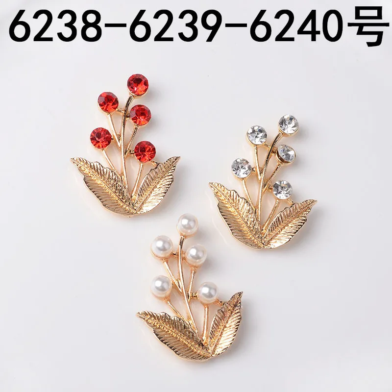 Bridal hair accessories walking alloy branch accessories with diamond straps pearl DIY handmade accessories 6238-6239-6240