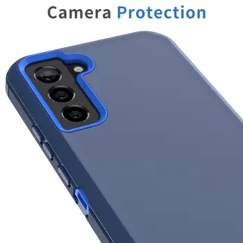 適用於三星 S25 S24 S23 S22 Ultra Plus S21 FE A51 A52S A54 A53 A16 的透明矽膠軟手機殼,附鏡頭,防震防撞邊框 10 最佳銷售 三星S21 FE手機殼 - №4