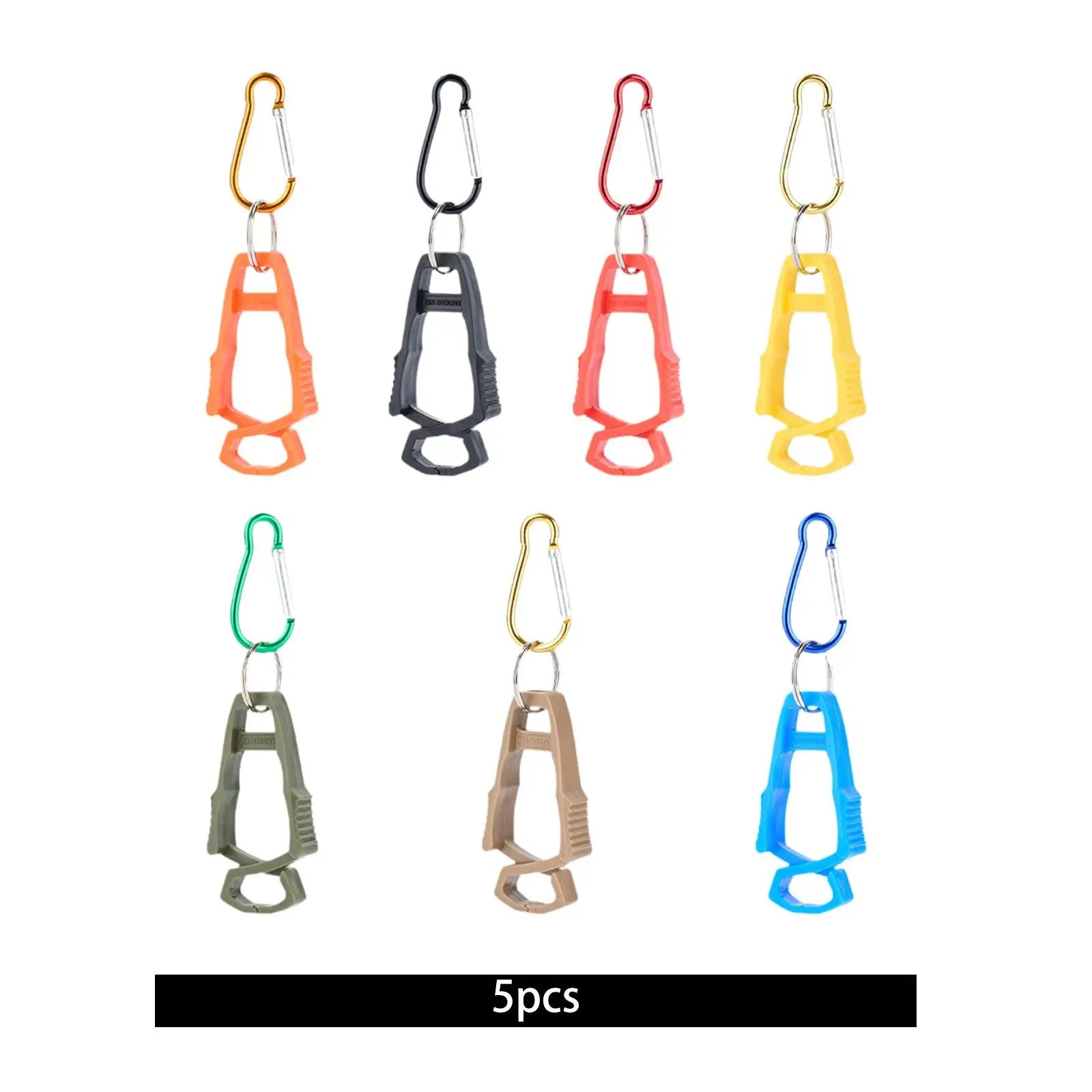 5Pcs Outdoor Glove Clip Outdoor Anti Drop Clip for Belt Loop Outdoor Glasses