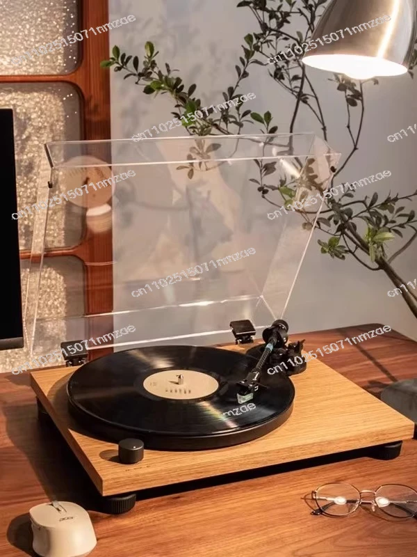 

LPW40WN Retro Walnut Turntable Vinyl Record Player Classic Gramophone LP Phonograph 3 Speed HiFi Speaker Home Decor