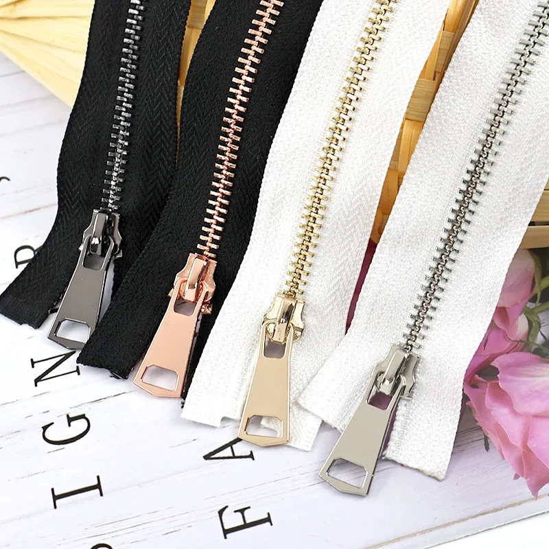 

2/5Pcs Meetee 5# Metal Closure Zippers 15-25cm Close-End 30-80cm Open-End Zips Gaement Decor Zip Tape Sewing Zipper Repair Kits