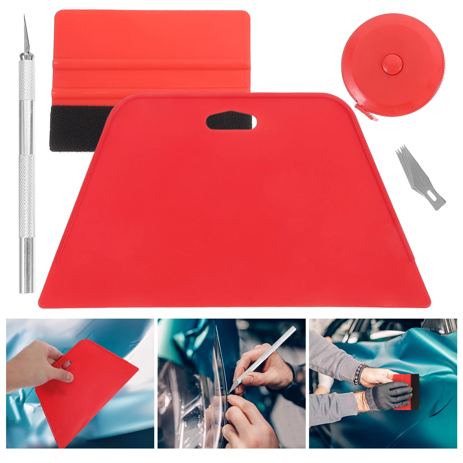 1 set Wallpaper Tool Wallpaper Smoothing Tool Vinyl Application Tools Squeegee Scraper Car Film Window Film Installation
