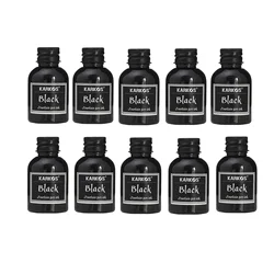 10 Bottles Pure Black 30ml Fountain Pen Ink Refilling Ink Stationery School High Quality Calligraphy Writing Fountain Ink